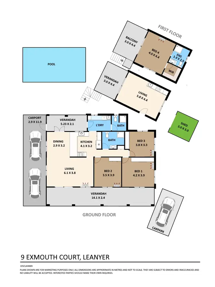 Floorplan of Homely house listing, 9 Exmouth Court, Leanyer NT 812