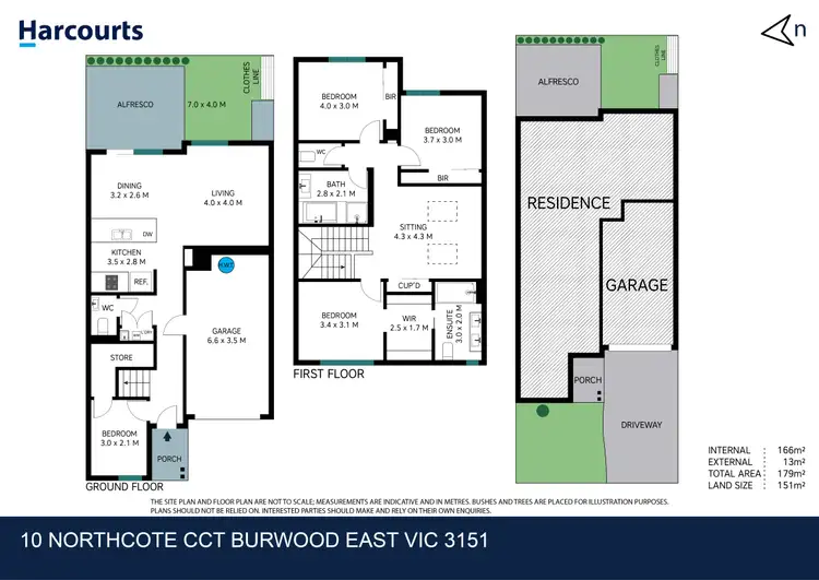 Floorplan of Homely townhouse listing, 10 Northcote Circuit, Burwood East VIC 3151