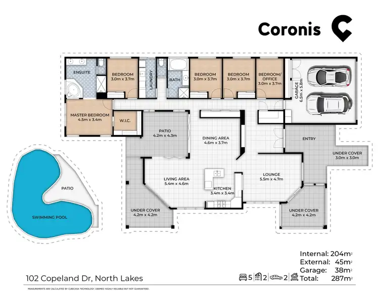 Floorplan of Homely house listing, 102 Copeland Drive, North Lakes QLD 4509
