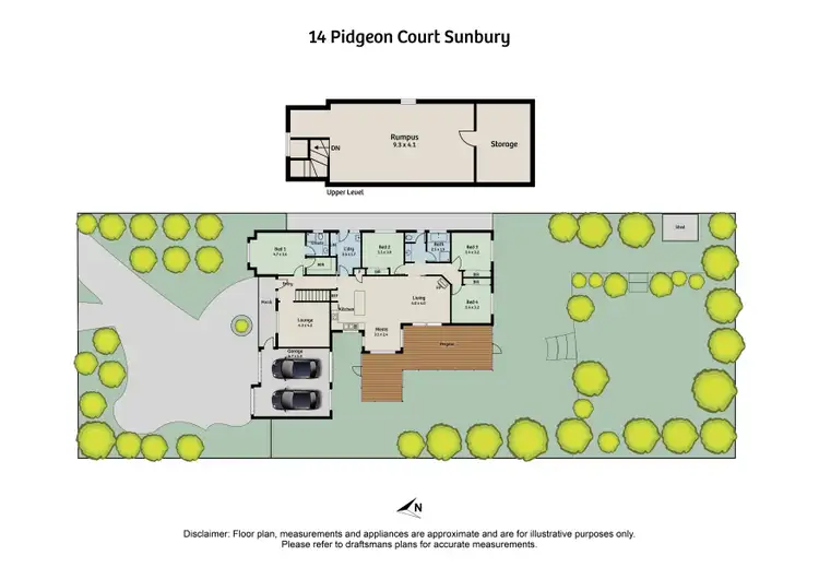 Floorplan of Homely house listing, 14 Pidgeon Court, Sunbury VIC 3429