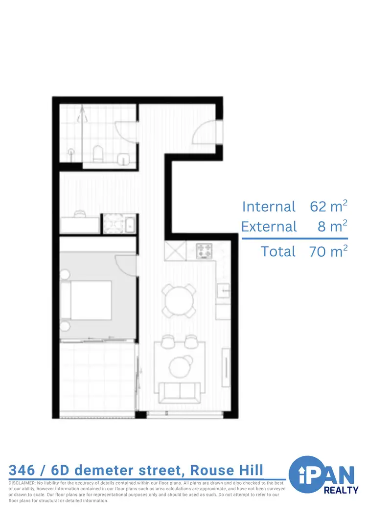 Floorplan of Homely apartment listing, 346/6D Demeter Street, Rouse Hill NSW 2155
