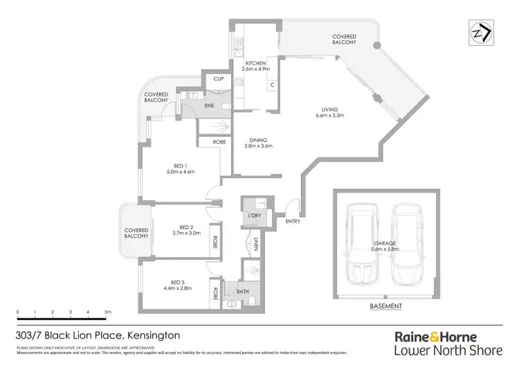 Floorplan of Homely apartment listing, 303/7 Black Lion Place, Kensington NSW 2033
