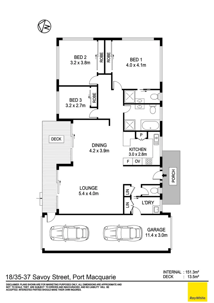 Floorplan of Homely villa listing, 18/35-37 Savoy Street, Port Macquarie NSW 2444