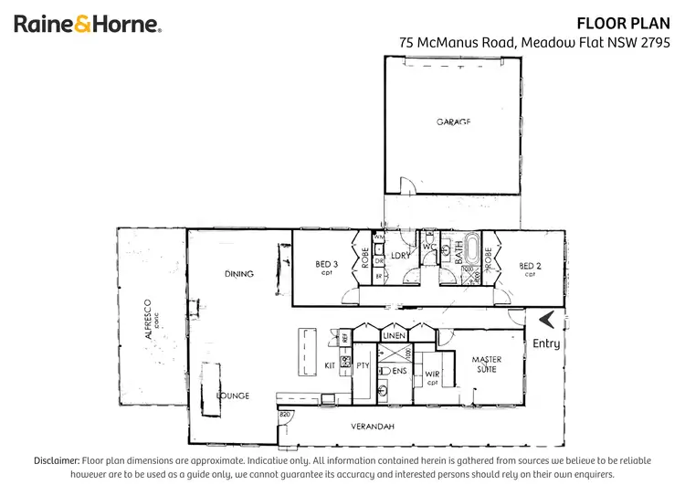 Floorplan of Homely rural property listing, 75 McManus Road, Meadow Flat NSW 2795