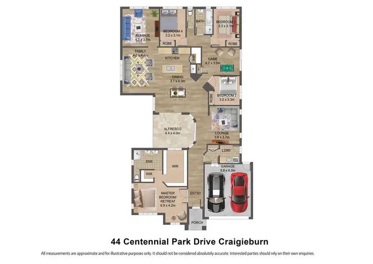 Floorplan of Homely house listing, 44 Centennial Park Drive, Craigieburn VIC 3064