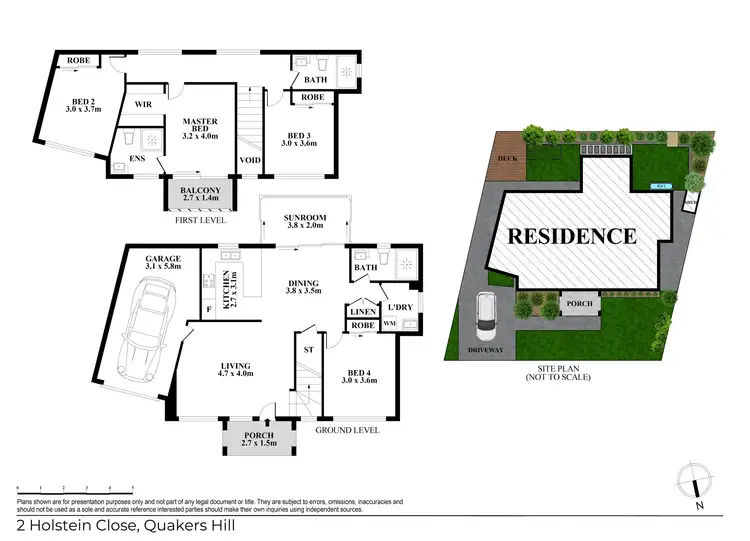 Floorplan of Homely house listing, 2 Holstein Close, Quakers Hill NSW 2763