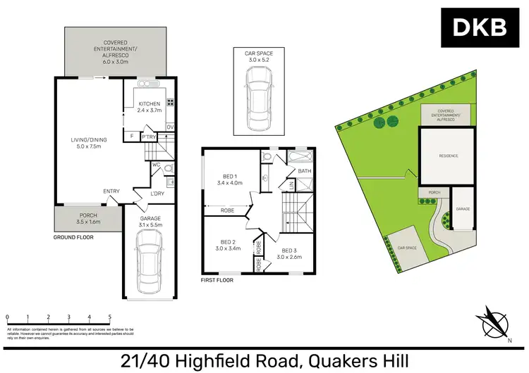 Floorplan of Homely townhouse listing, 21/40 Highfield Road, Quakers Hill NSW 2763