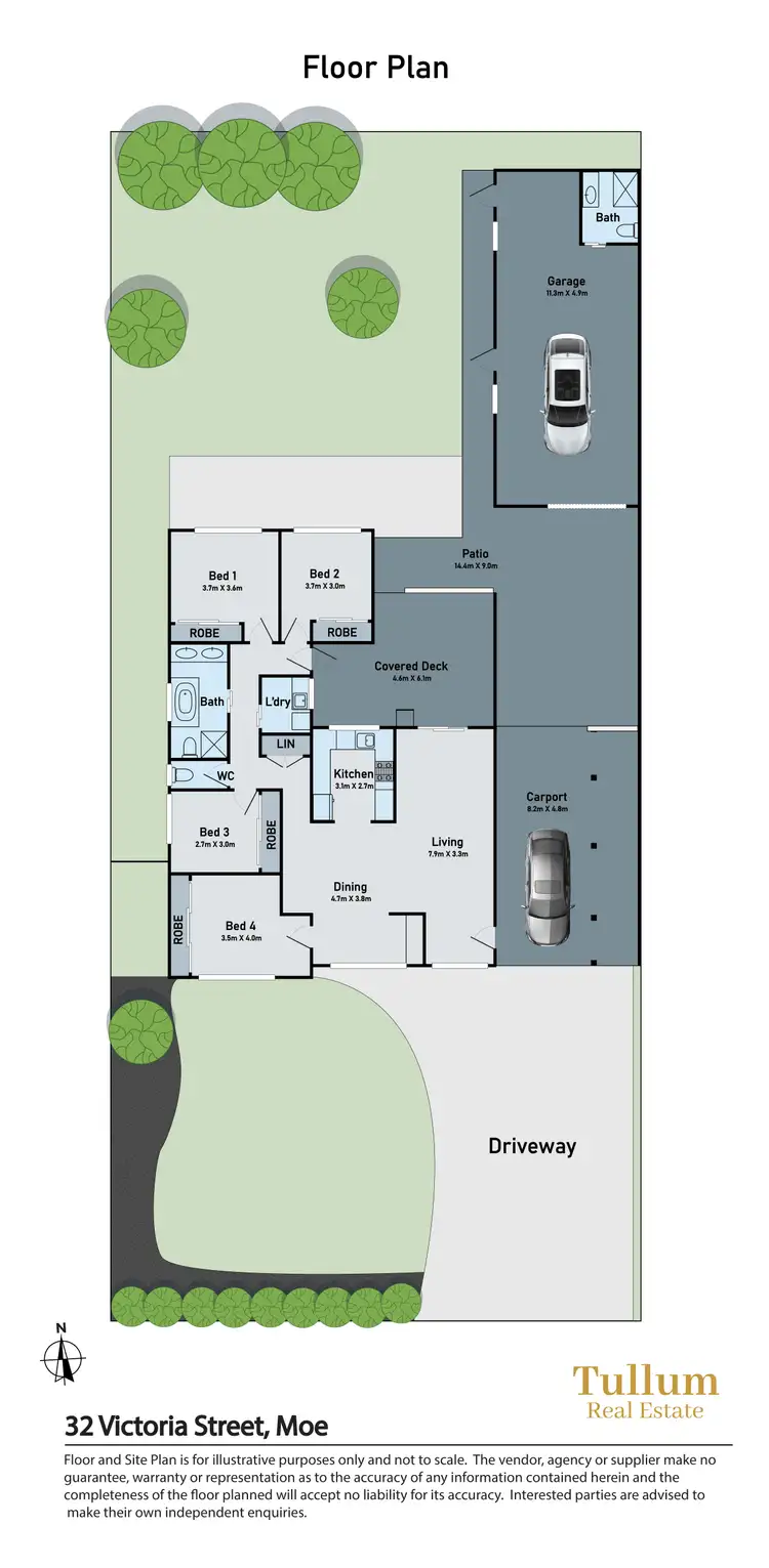 Floorplan of Homely house listing, 32 Victoria Street, Moe VIC 3825