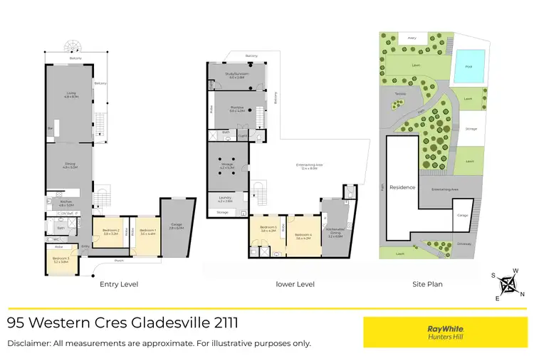 Floorplan of Homely house listing, 95 Western Crescent, Gladesville NSW 2111