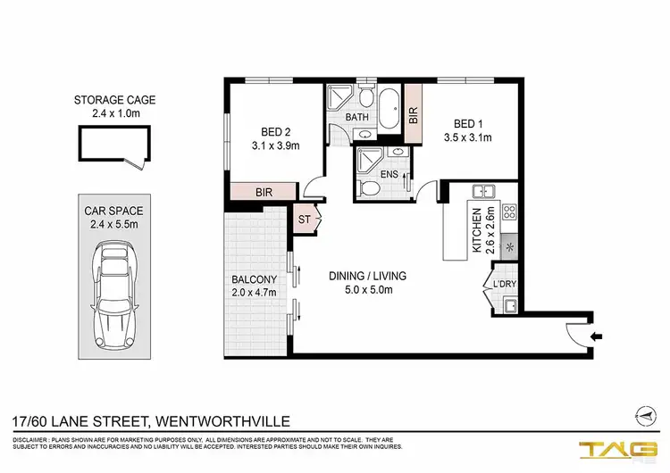 Floorplan of Homely other listing, 17/60 Lane Street, Wentworthville NSW 2145
