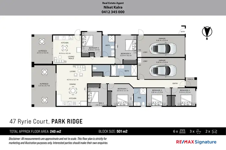Floorplan of Homely house listing, 47 Ryrie Court, Park Ridge QLD 4125