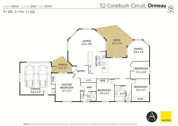 Floorplan of Homely house listing, 52 Conebush Circuit, Ormeau QLD 4208