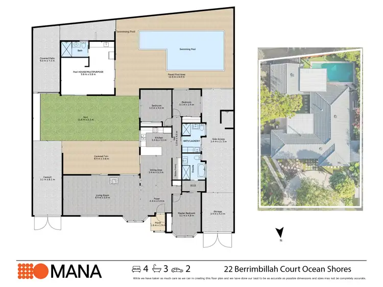 Floorplan of Homely house listing, 22 Berrimbillah Court, Ocean Shores NSW 2483