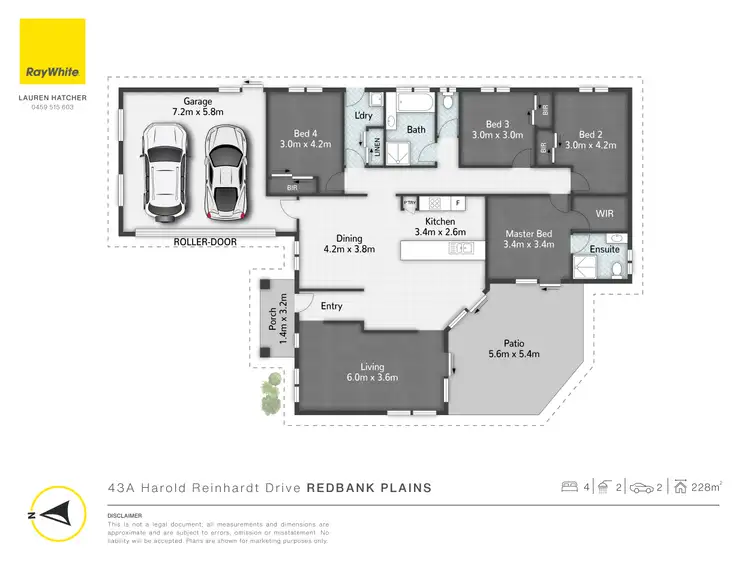 Floorplan of Homely house listing, 43A Harold Reinhardt Drive, Redbank Plains QLD 4301