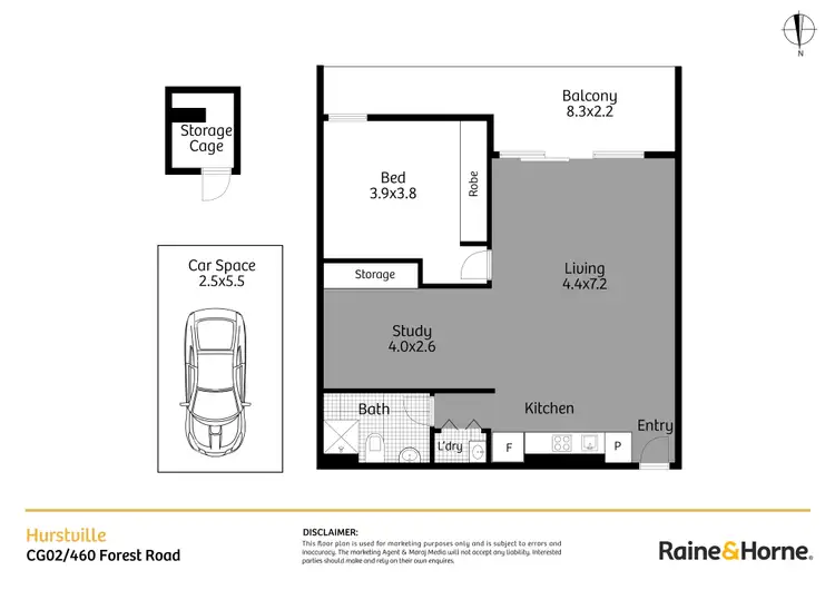 Floorplan of Homely apartment listing, CG02/460 Forest Road, Hurstville NSW 2220