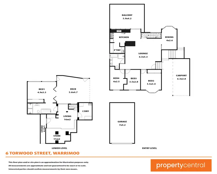 Floorplan of Homely house listing, 6 Torwood Street, Warrimoo NSW 2774
