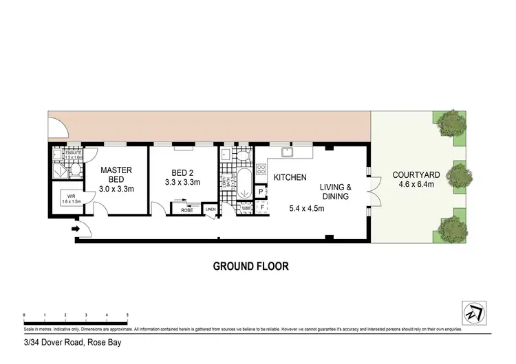 Floorplan of Homely apartment listing, 3/34 Dover Road, Rose Bay NSW 2029