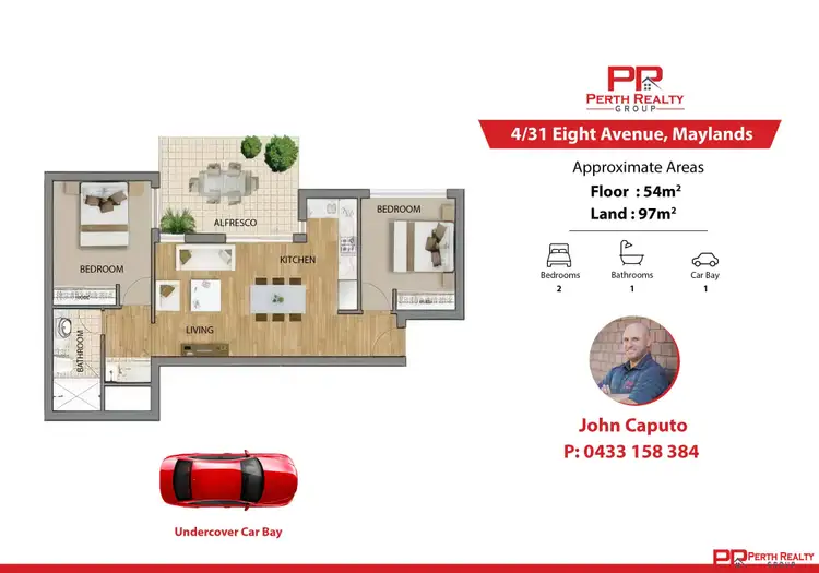Floorplan of Homely unit listing, 4/31 Eighth Avenue, Maylands WA 6051
