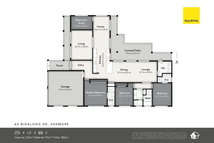 Floorplan of Homely house listing, 40 Binalong Drive, Ashmore QLD 4214