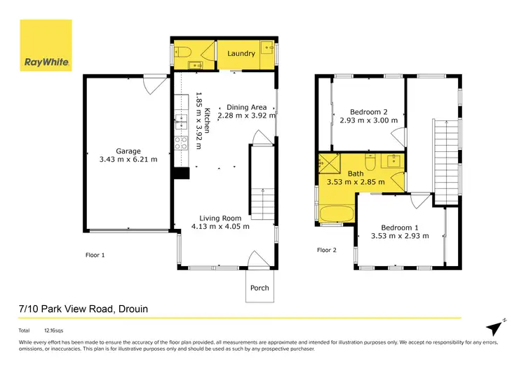 Floorplan of Homely unit listing, 7/10 Parkview Road, Drouin VIC 3818