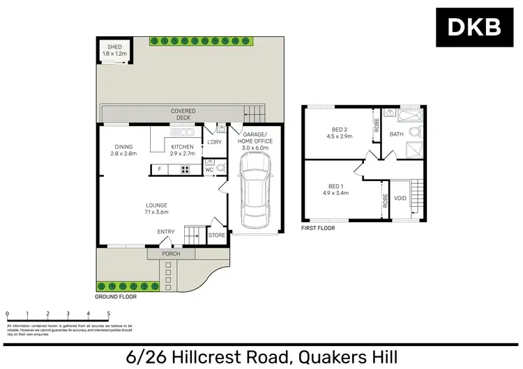 Floorplan of Homely townhouse listing, 6/26 Hillcrest Road, Quakers Hill NSW 2763