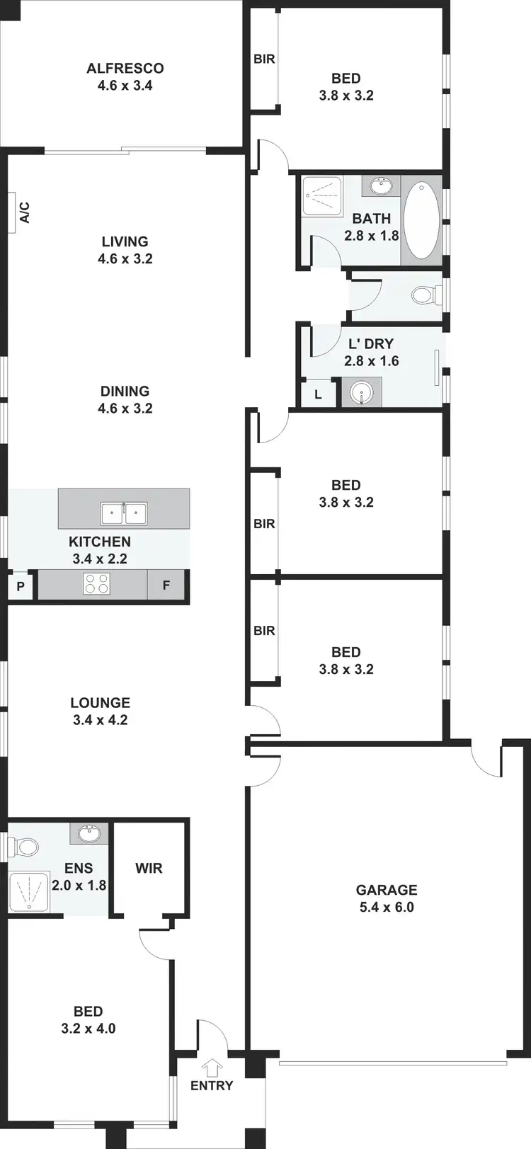 Floorplan of Homely house listing, 8 Ajax Way, Bonnie Brook VIC 3335