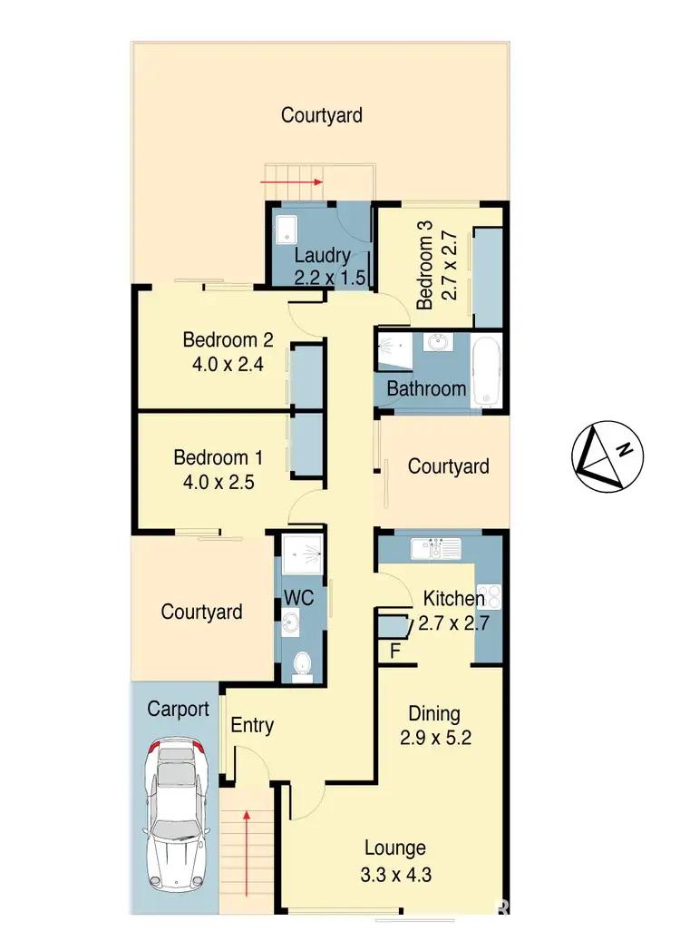 Floorplan of Homely townhouse listing, 3/62 Canterbury Road, Hurlstone Park NSW 2193