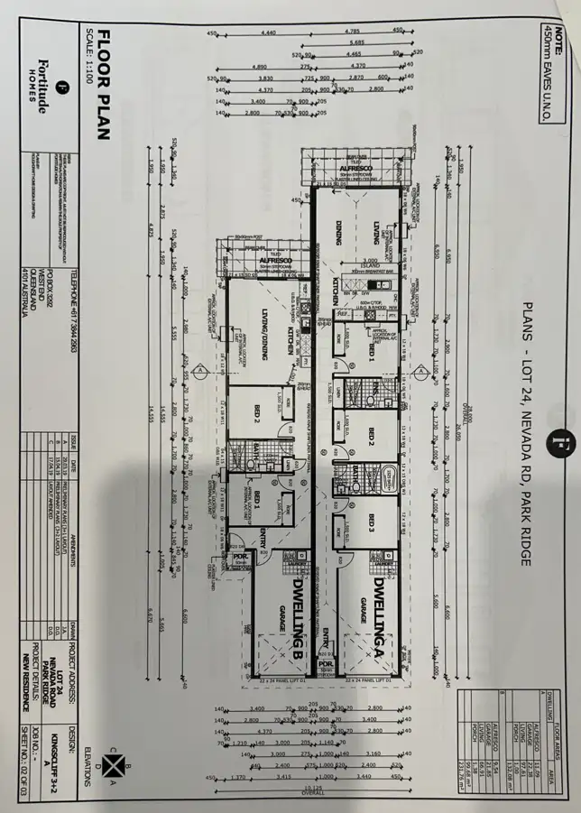 Floorplan of Homely semi-detached listing, 16 Nevada Road, Park Ridge QLD 4125