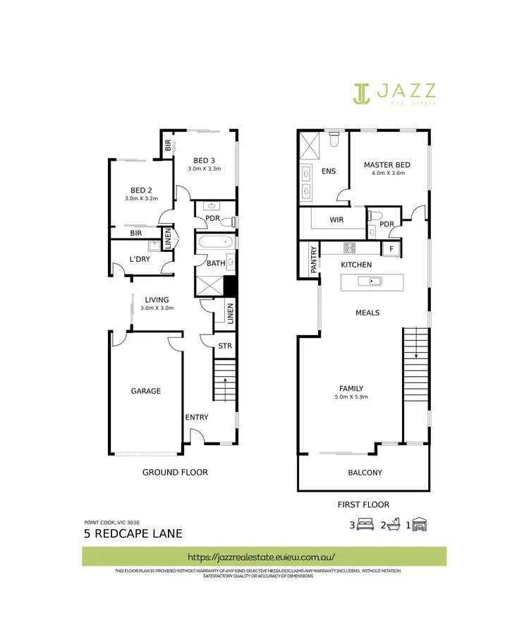 Floorplan of Homely house listing, 5 Redcape Lane, Point Cook VIC 3030