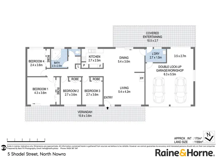 Floorplan of Homely house listing, 5 Shadel Street, North Nowra NSW 2541