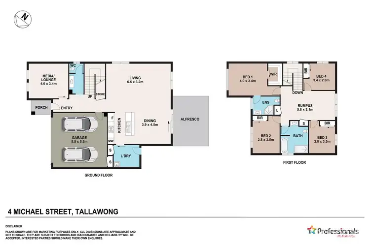 Floorplan of Homely house listing, 4 Michael Street, Tallawong NSW 2762