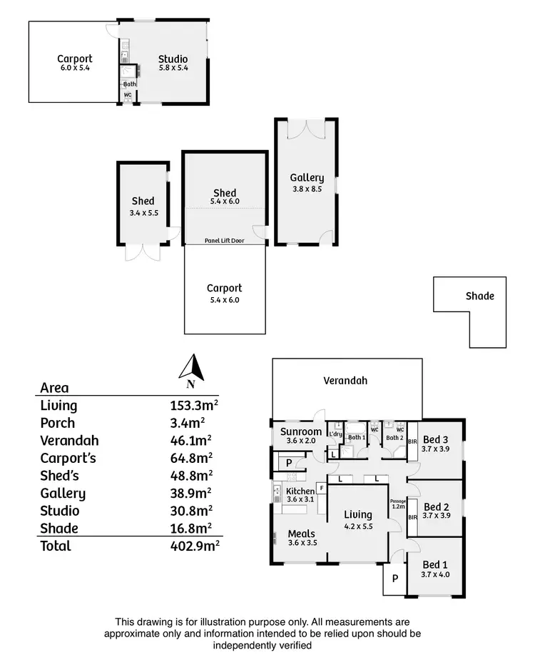 Floorplan of Homely house listing, 3441 Strathalbyn Road, Strathalbyn SA 5255