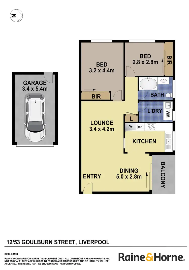 Floorplan of Homely unit listing, 12/53 Goulburn Street, Liverpool NSW 2170