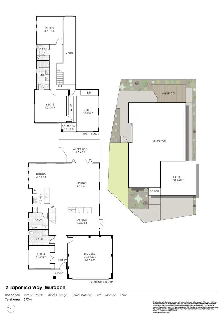 Floorplan of Homely house listing, 2 Japonica Way, Murdoch WA 6150