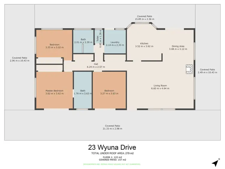 Floorplan of Homely rural property listing, 23 Wyuna Drive, Glastonbury QLD 4570