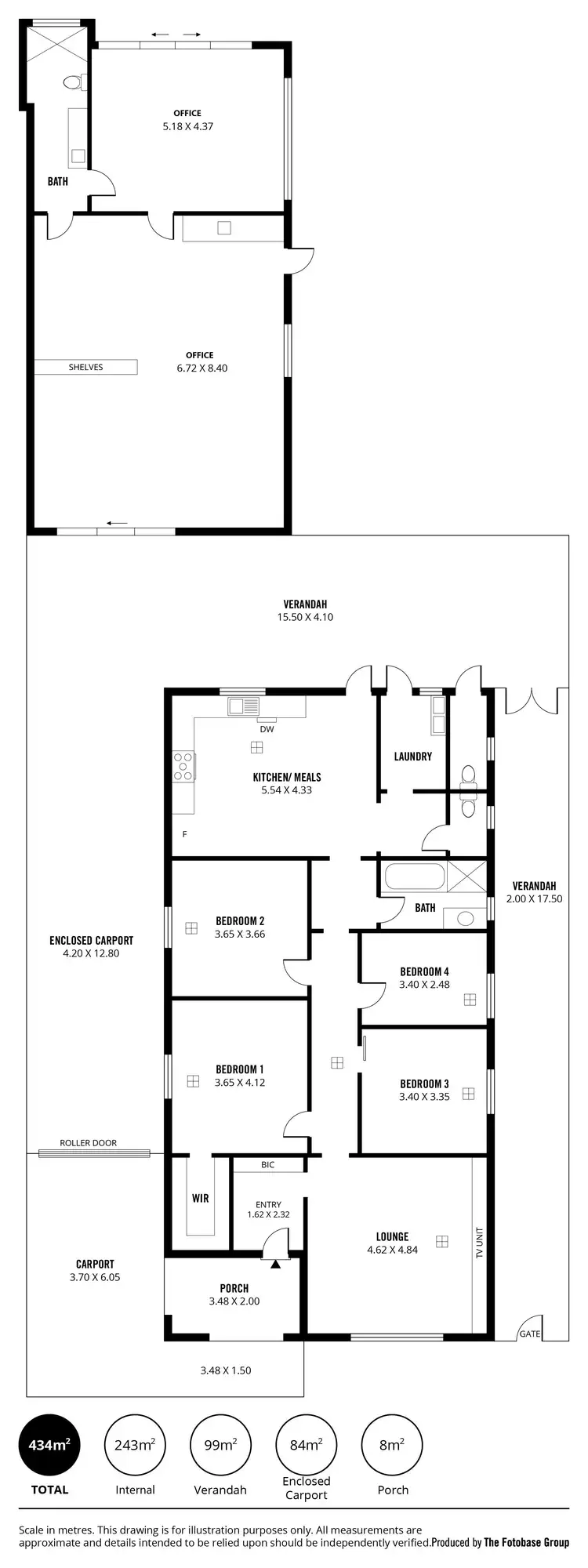 Floorplan of Homely house listing, 8 Collins Street, Croydon Park SA 5008