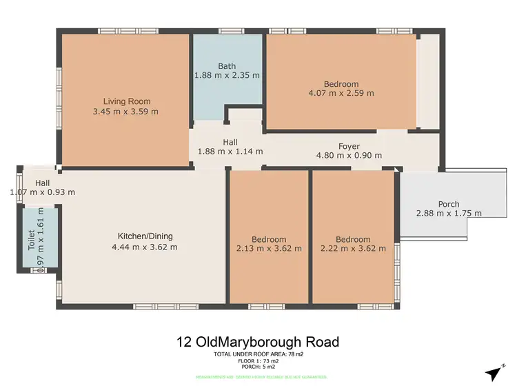 Floorplan of Homely house listing, 12 Old Maryborough Road, Gympie QLD 4570
