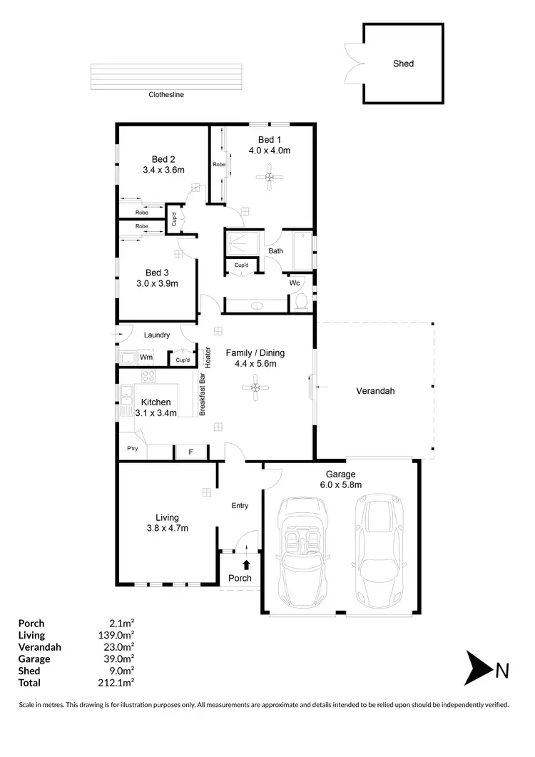 Floorplan of Homely house listing, 35 Kirkby Circuit, Greenacres SA 5086