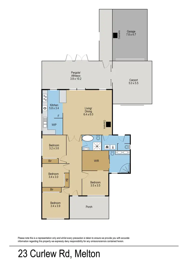 Floorplan of Homely house listing, 23 Curlew Close, Melton VIC 3337