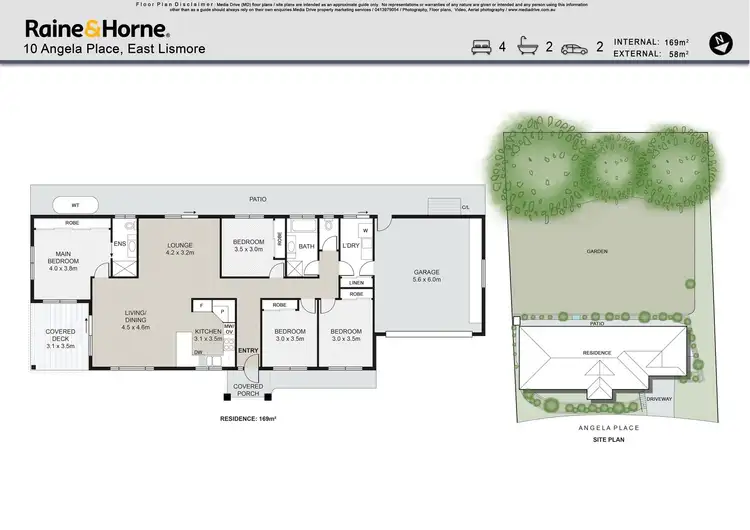 Floorplan of Homely house listing, 10 Angela Place, East Lismore NSW 2480