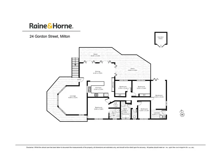 Floorplan of Homely house listing, 24 Gordon Street, Milton NSW 2538