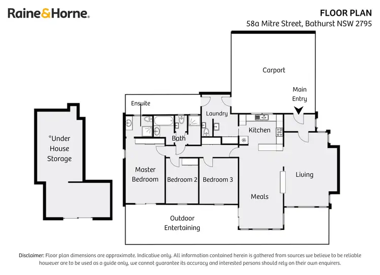 Floorplan of Homely house listing, 58A Mitre Street, Bathurst NSW 2795