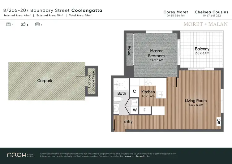 Floorplan of Homely apartment listing, 8/205-207 Boundary Street, Coolangatta QLD 4225