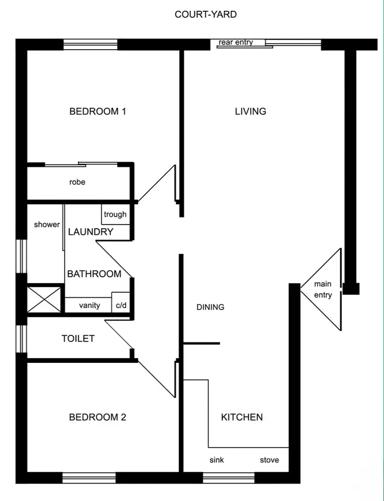 Floorplan of Homely unit listing, 7/196 Railway Parade, West Leederville WA 6007