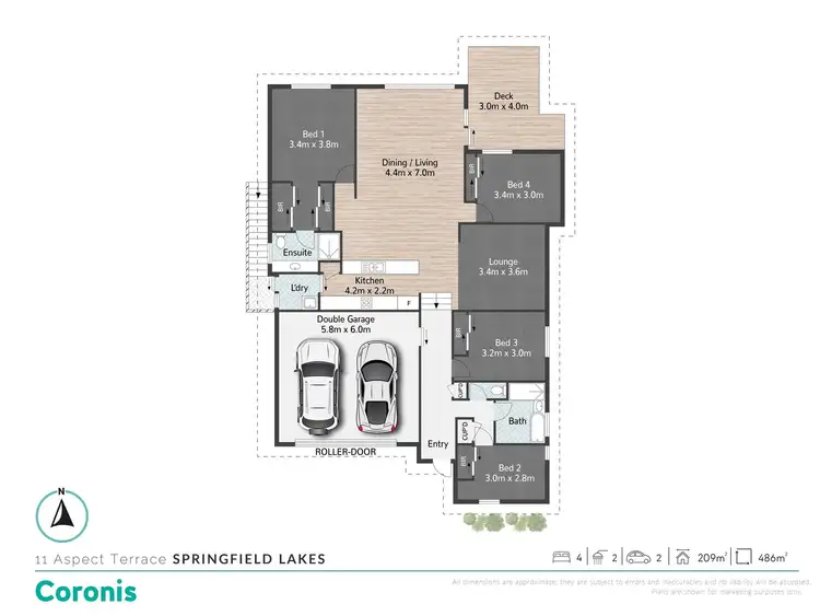 Floorplan of Homely house listing, 11 Aspect Terrace, Springfield Lakes QLD 4300