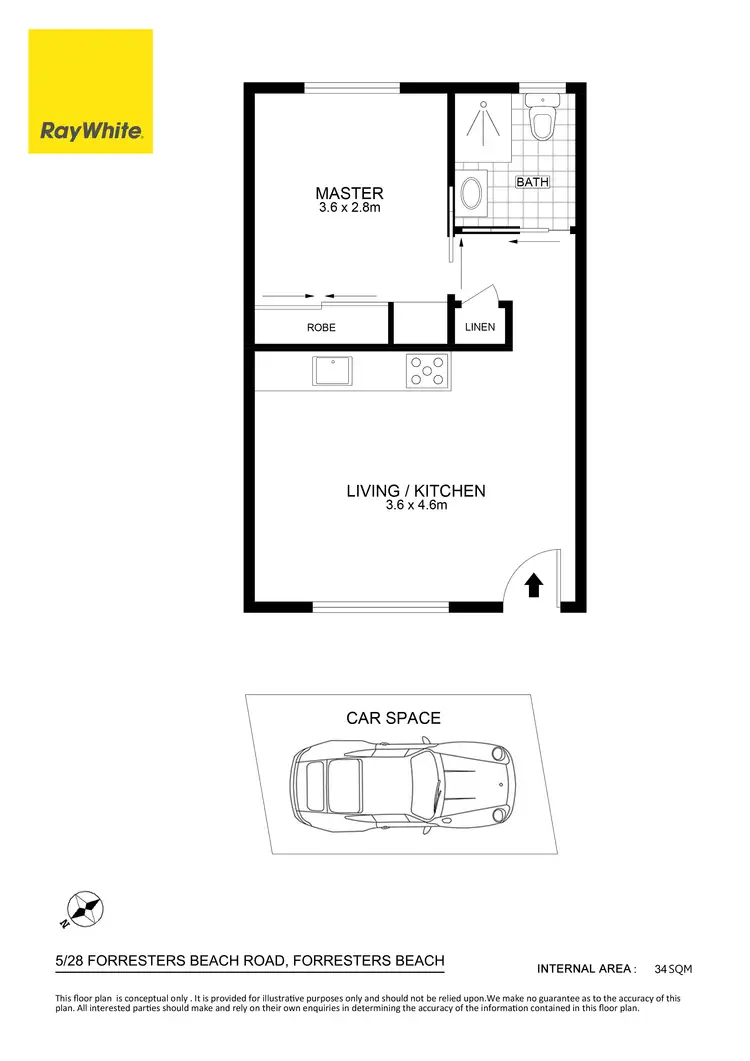 Floorplan of Homely unit listing, 5/28 Forresters Beach Road, Forresters Beach NSW 2260