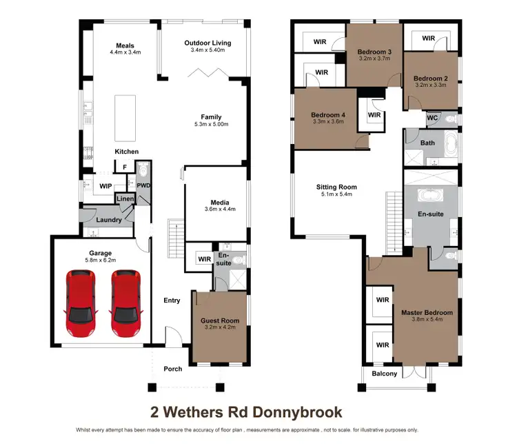 Floorplan of Homely house listing, 2 Wethers Road, Donnybrook VIC 3064