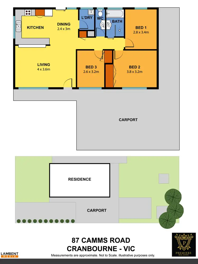 Floorplan of Homely house listing, 87 Camms Road, Cranbourne VIC 3977