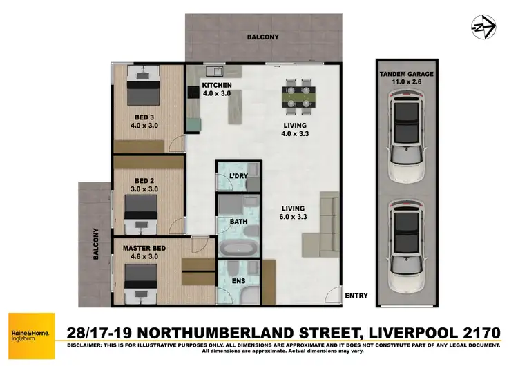Floorplan of Homely apartment listing, 28/17-19 Northumberland Street, Liverpool NSW 2170