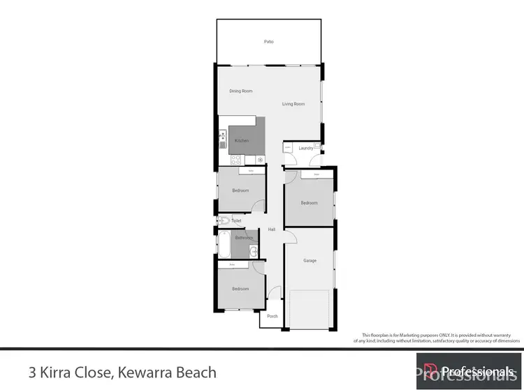 Floorplan of Homely house listing, 3 Kirra Close, Kewarra Beach QLD 4879